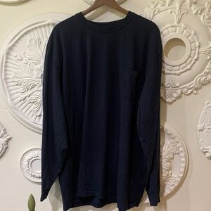 L.L. Bean Men's Navy Long Sleeve Tee